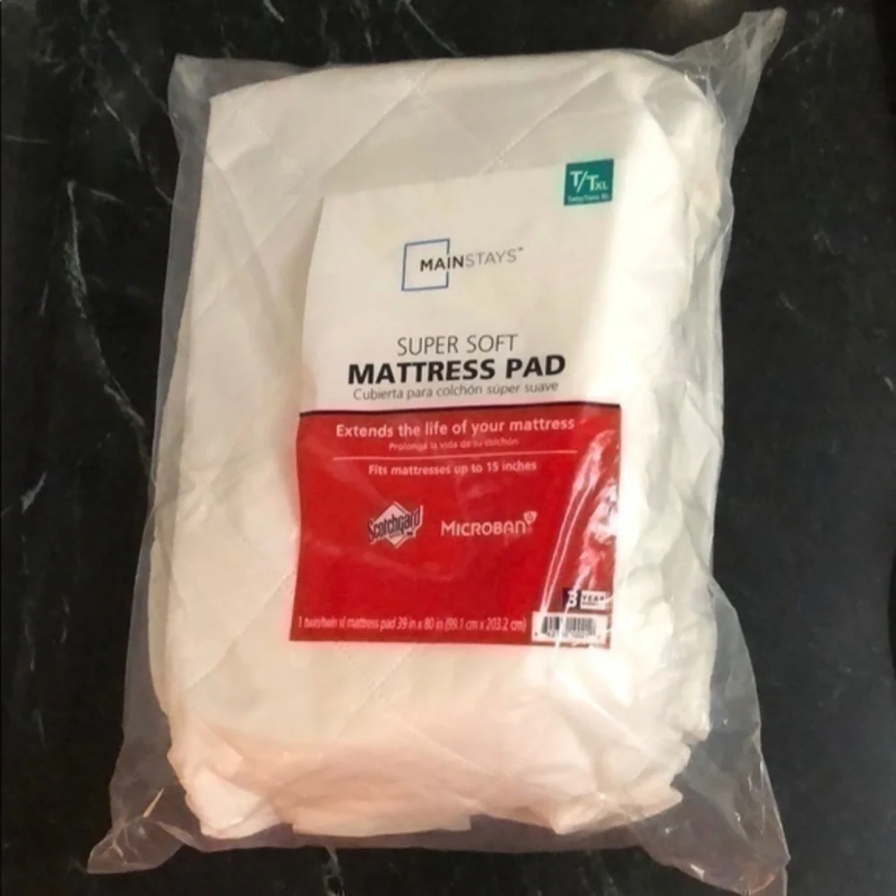 Super soft mattress pad twin/twin XL white CA4